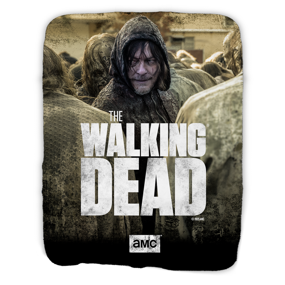 The Walking Dead Daryl Season 10 Sherpa Blanket-0