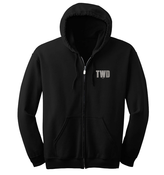 The Walking Dead Daryl's Wings Zip Up Hooded Sweatshirt-1