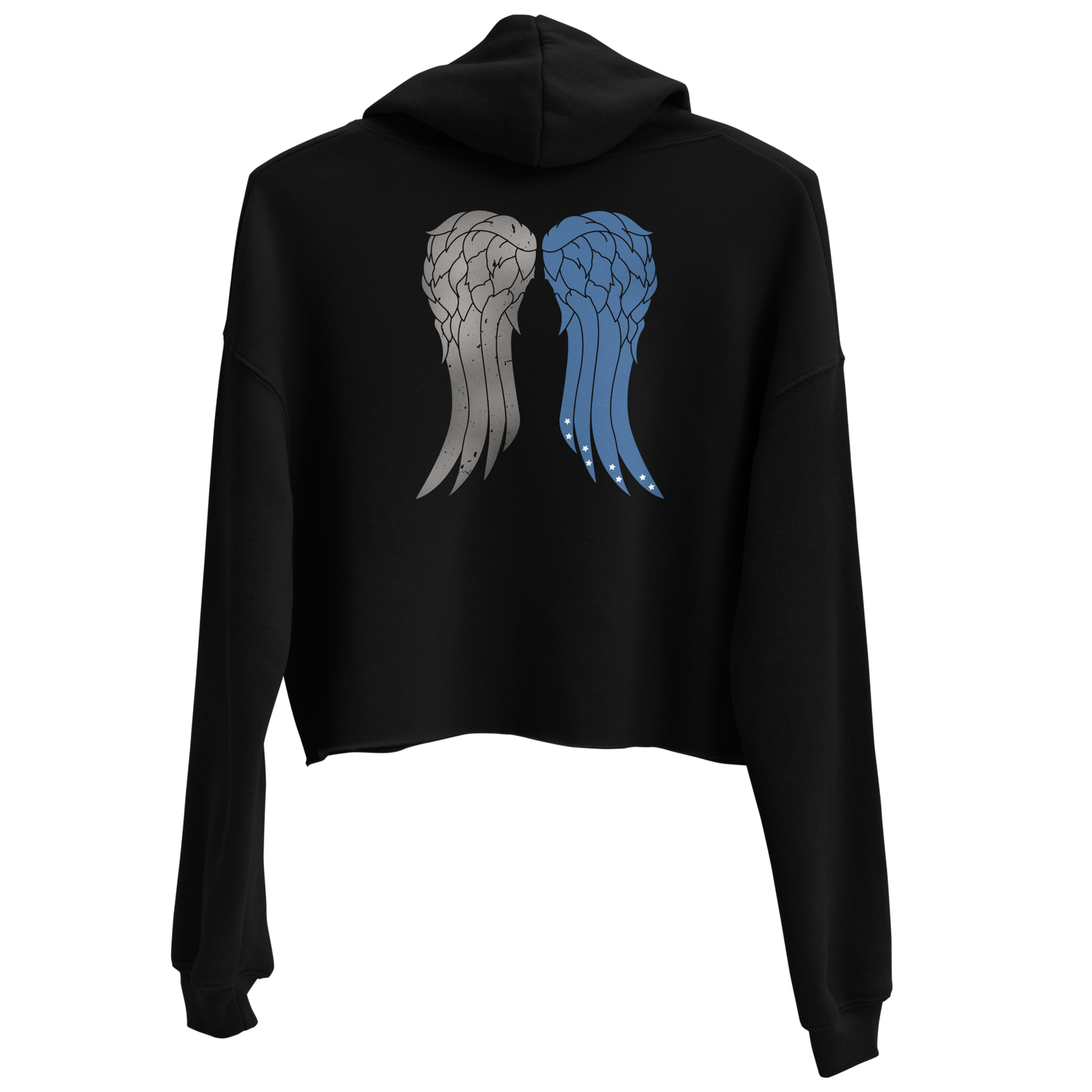 The Walking Dead Daryl's Wings Women's Fleece Crop Hooded Sweatshirt