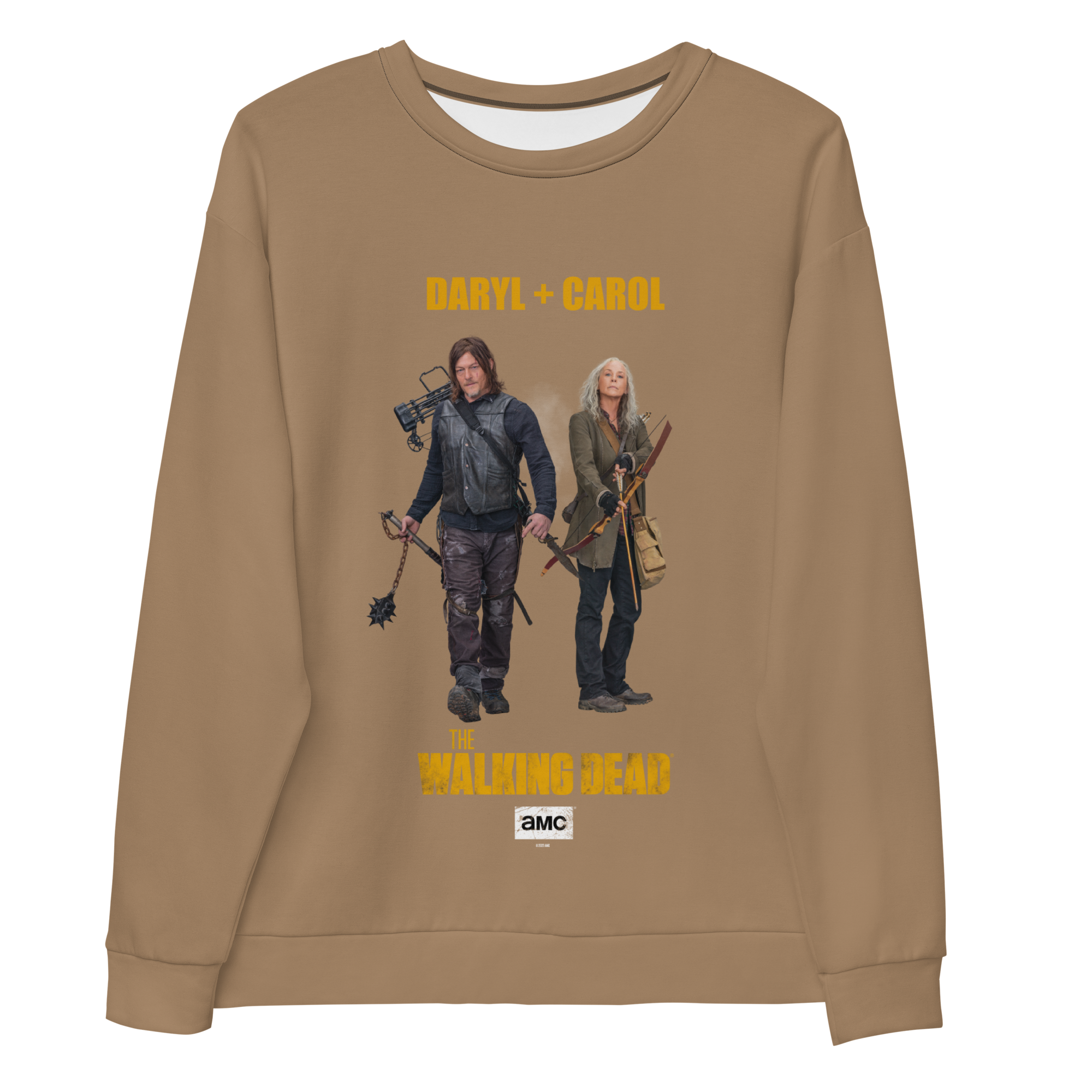 The Walking Dead Daryl + Carol Unisex Crew Neck Sweatshirt-0