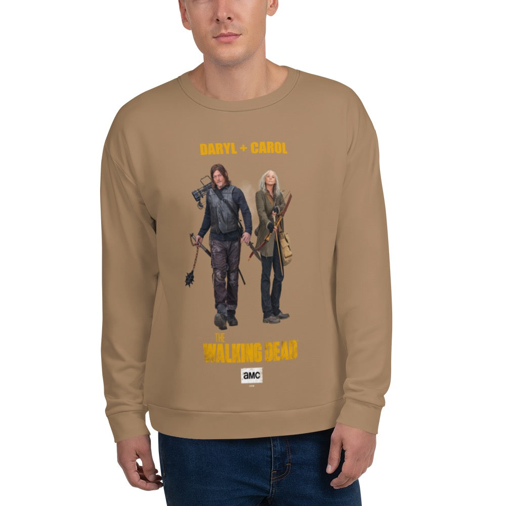 The Walking Dead Daryl + Carol Unisex Crew Neck Sweatshirt