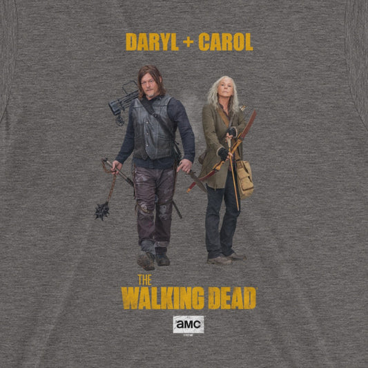 The Walking Dead Daryl + Carol Adult Tri-Blend T-Shirt-1
