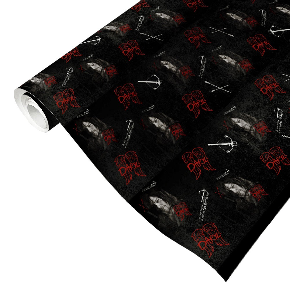 The Walking Dead Daryl Graffiti Wrapping Paper-0