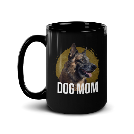 The Walking Dead Dog Mom Black Mug-0