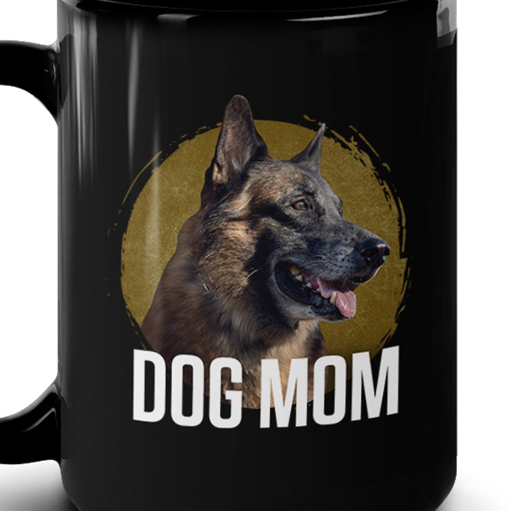 The Walking Dead Dog Mom Black Mug-1