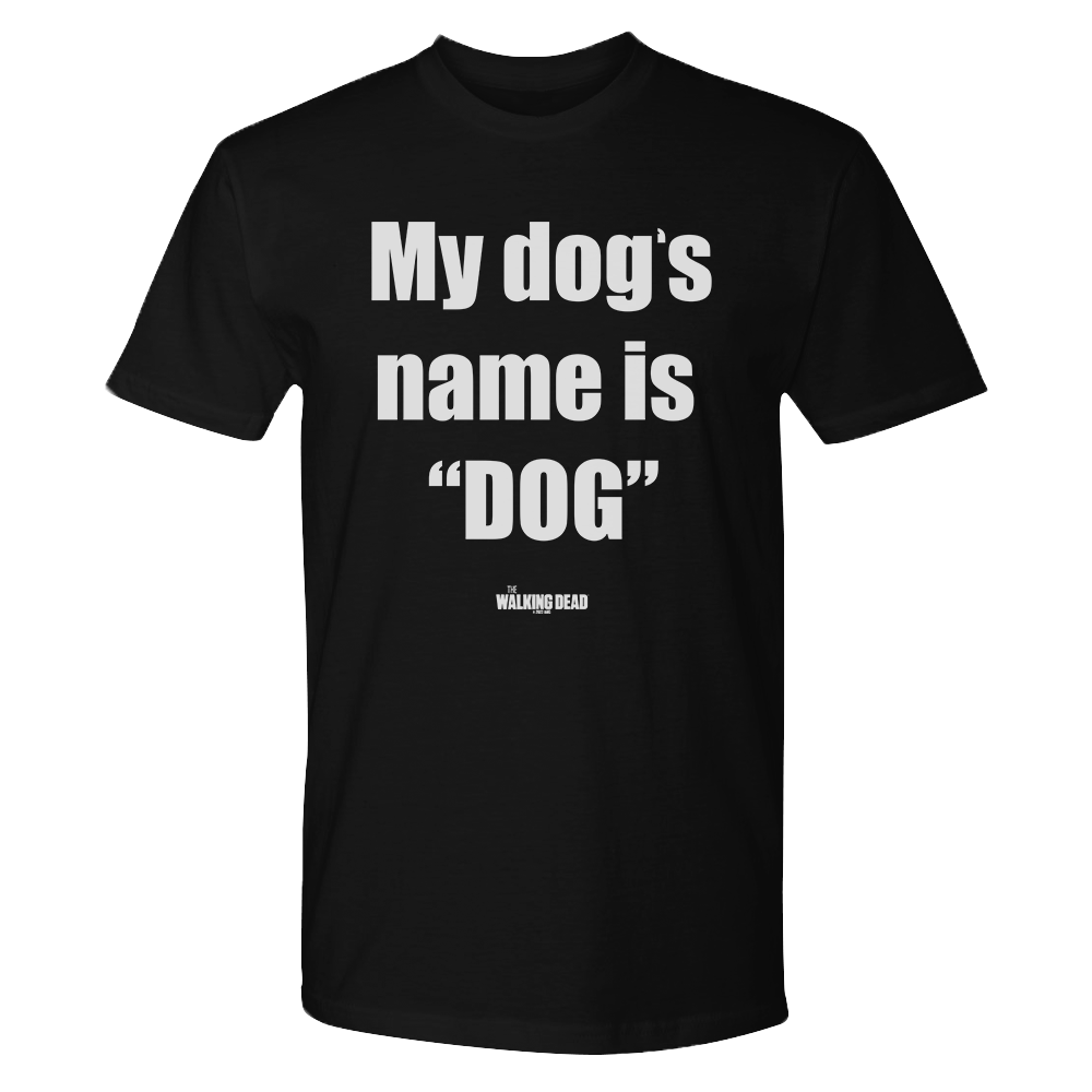 The Walking Dead My Dog's Name Adult Short Sleeve T-Shirt