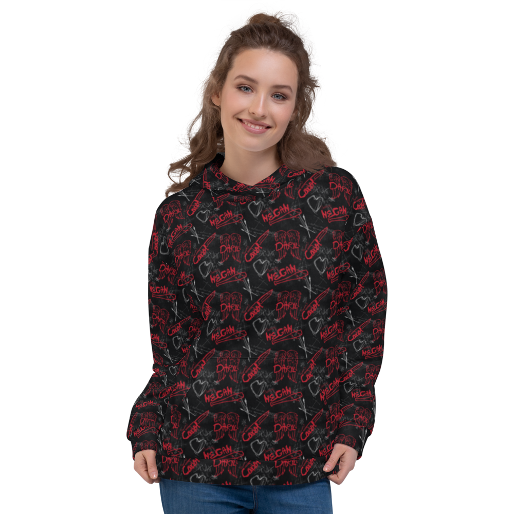 All over sales print hoodie mockup