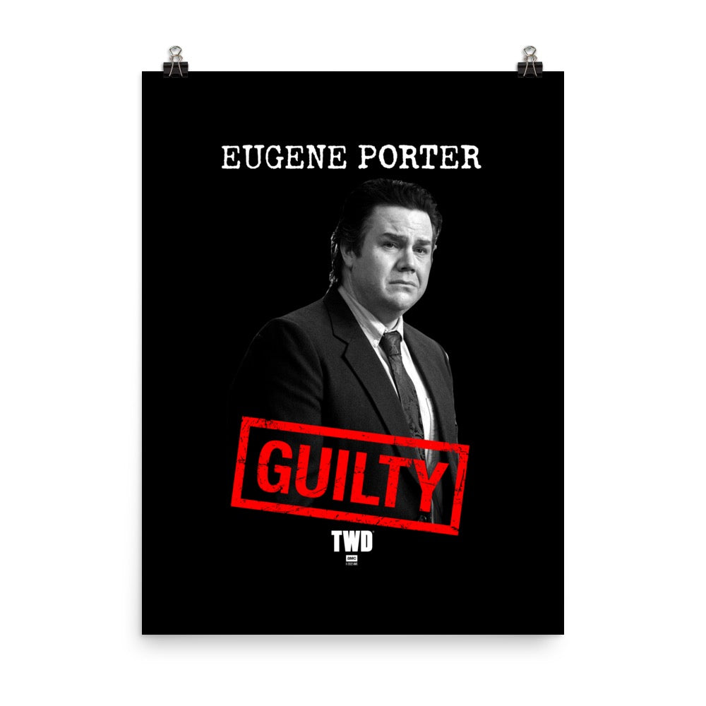 The Walking Dead Guilty Eugene Premium Satin Poster-2