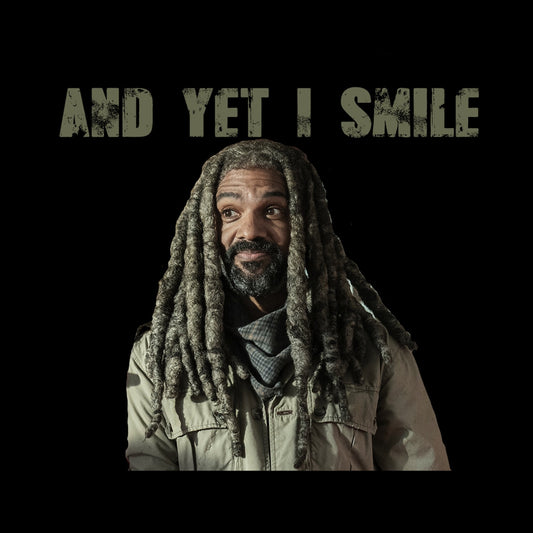 The Walking Dead Ezekiel And Yet I Smile Black Mug-1