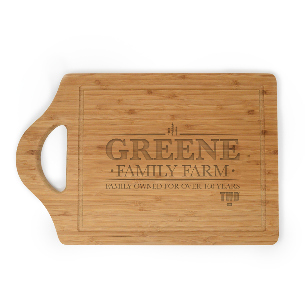 The Walking Dead Greene Family Farm Laser Engraved Cutting Board