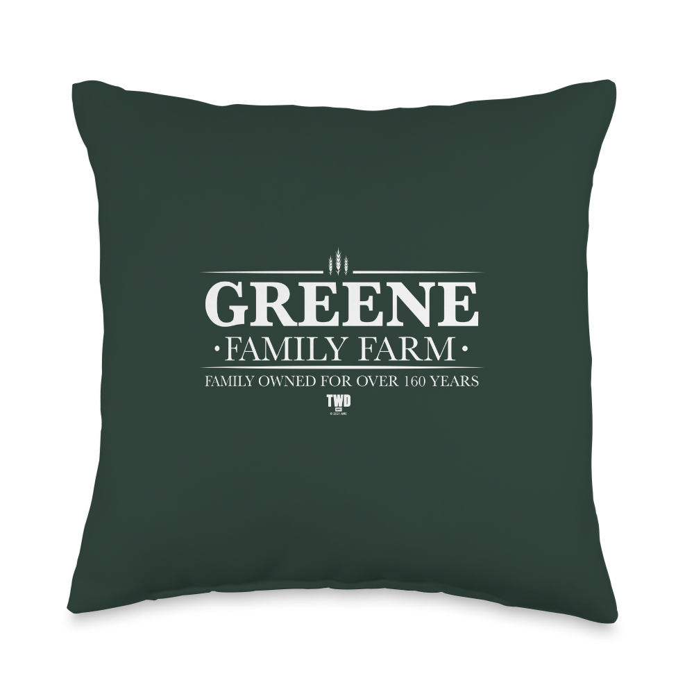 The Walking Dead Greene Family Farm Throw Pillow-0