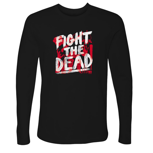 The Walking Dead Fight The Dead Adult Long Sleeve T-Shirt-2