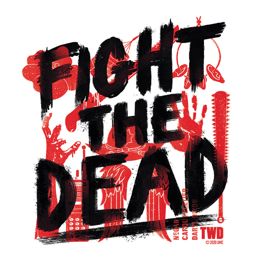 The Walking Dead Fight The Dead Adult Long Sleeve T-Shirt-1