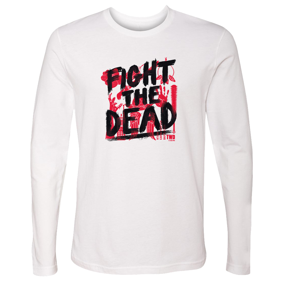 The Walking Dead Fight The Dead Adult Long Sleeve T-Shirt-0
