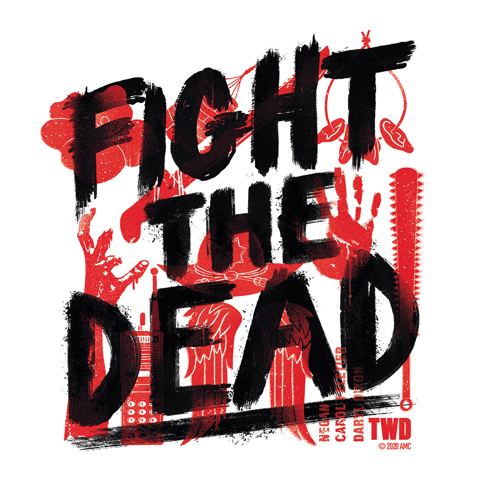 The Walking Dead Fight The Dead Adult Tank Top