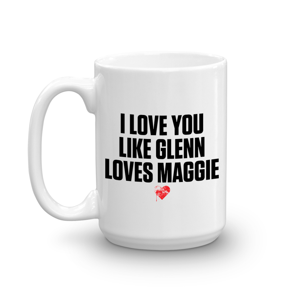 The Walking Dead Glenn Loves Maggie White Mug-4
