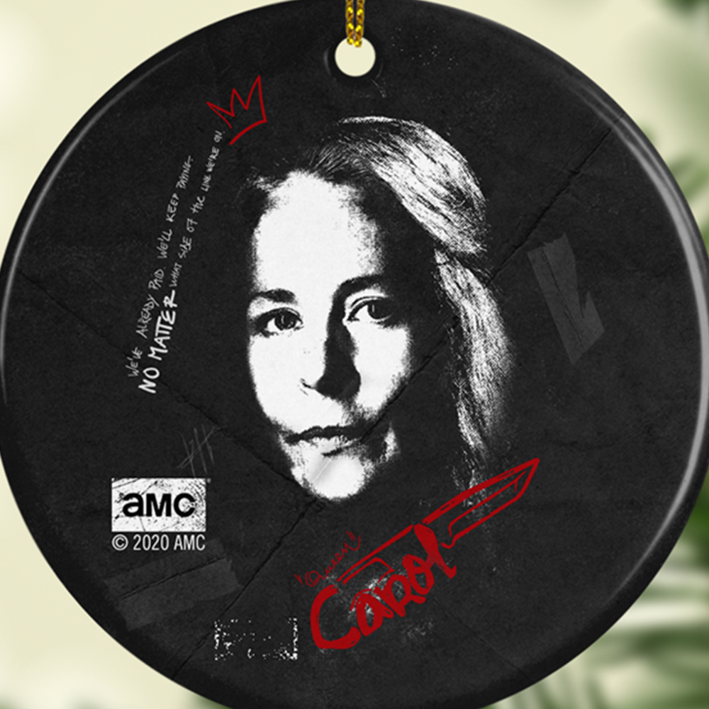 The Walking Dead Carol Graffiti Double-Sided Ornament-2