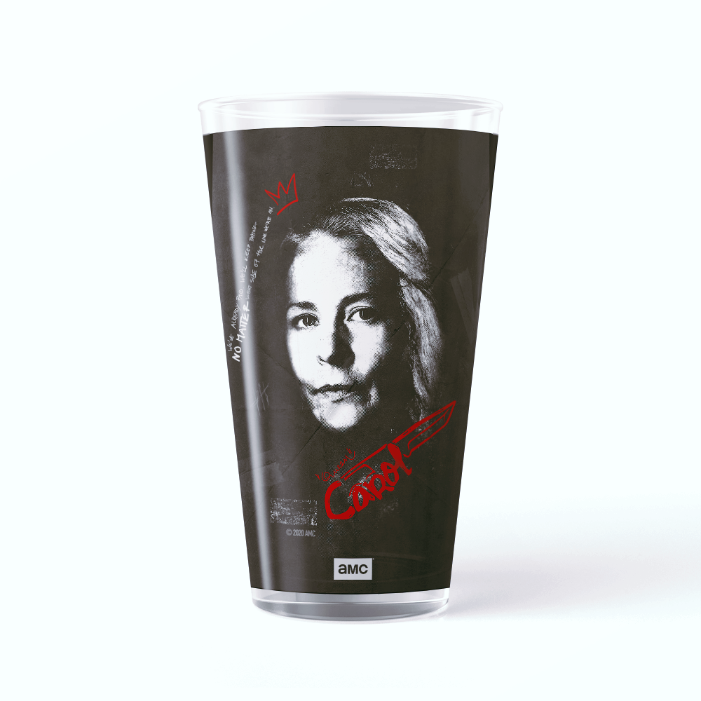 The Walking Dead Carol Graffiti Drinking Glass-0