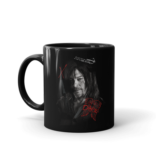 The Walking Dead Daryl Graffiti Black Mug-0