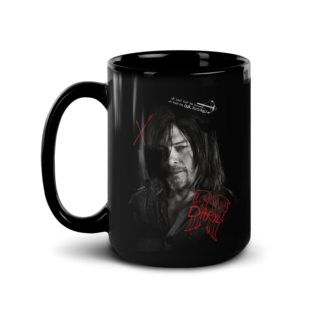The Walking Dead Daryl Graffiti Black Mug-2