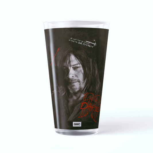 The Walking Dead Daryl Graffiti Drinking Glass-0