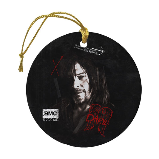 The Walking Dead Daryl Graffiti Double-Sided Ornament-0