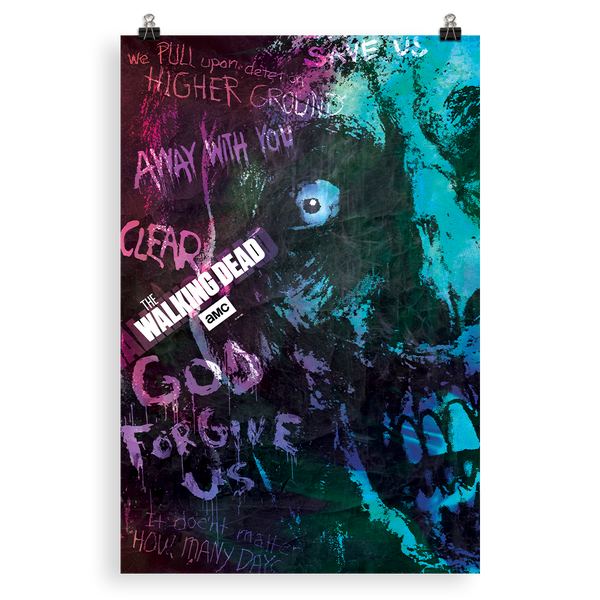 The Walking Dead Graffiti Walker Poster | The Walking Dead Shop