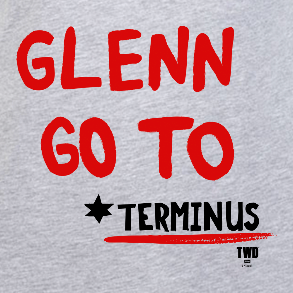 The Walking Dead Go To Terminus Adult Short Sleeve T-Shirt