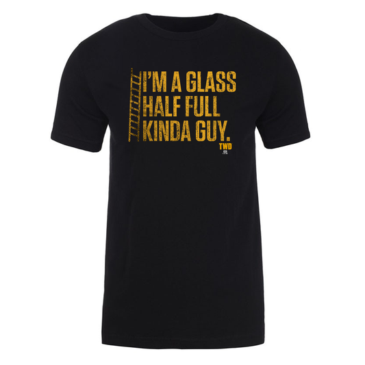The Walking Dead Glass Half Full Adult Short Sleeve T-Shirt-0
