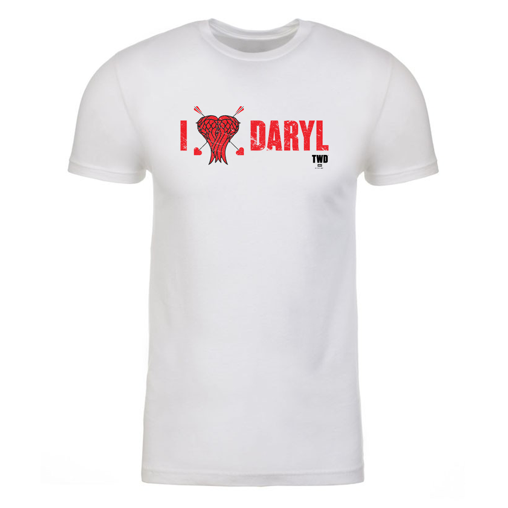The Walking Dead I Heart Daryl Adult Short Sleeve T-Shirt-0