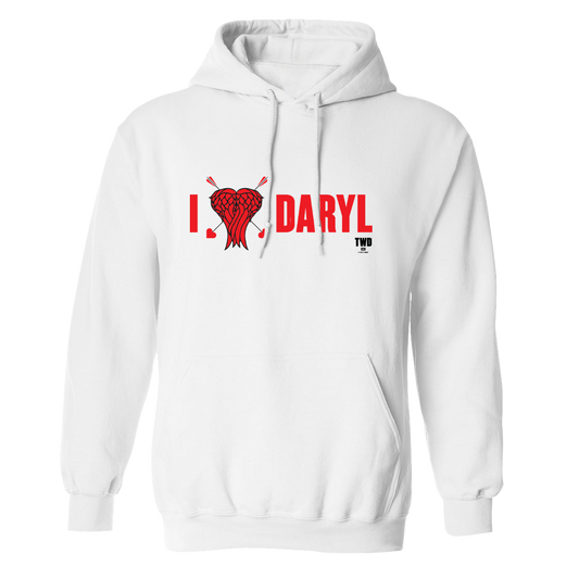 The Walking Dead I Heart Daryl Fleece Hooded Sweatshirt-0