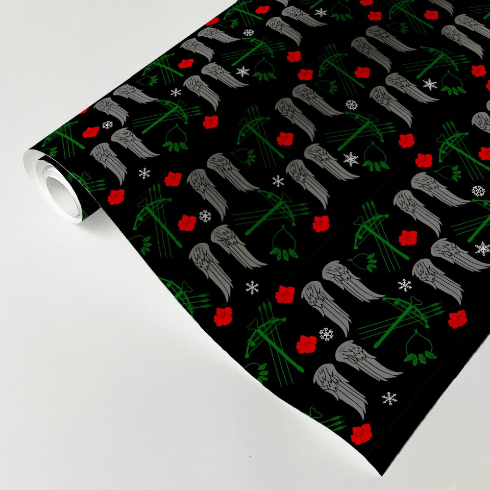 The Walking Dead Holiday Pattern Wrapping Paper-2