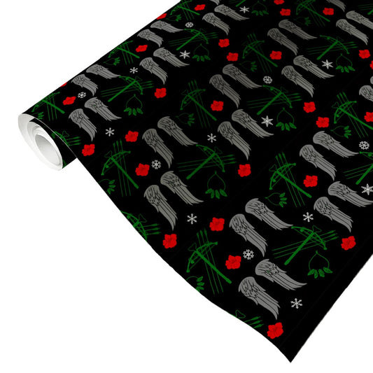 The Walking Dead Holiday Pattern Wrapping Paper-0