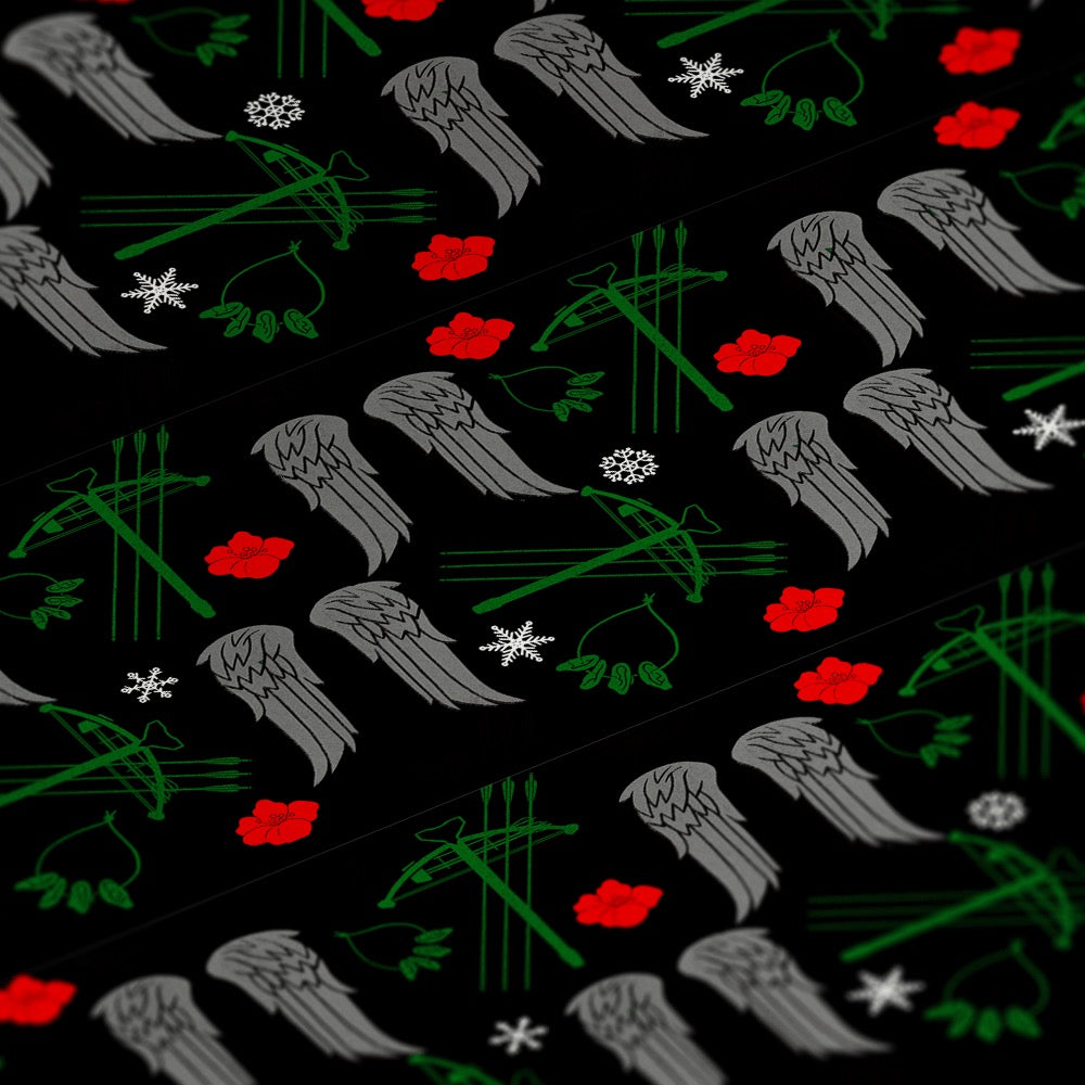 The Walking Dead Holiday Pattern Wrapping Paper-1