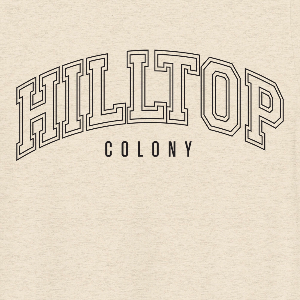 The Walking Dead Hilltop Collegiate Adult Tri-Blend T-Shirt-1