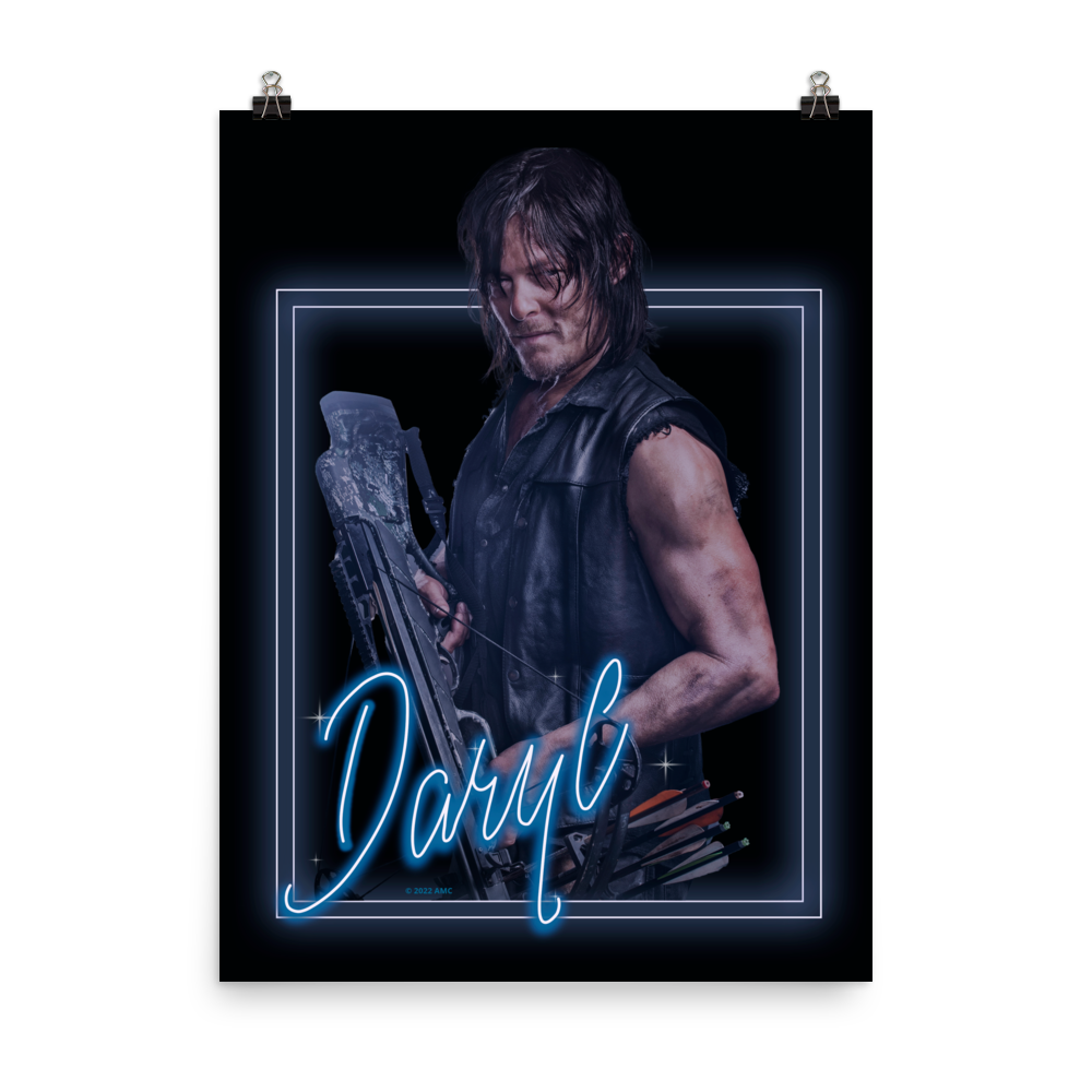 The Walking Dead Heartthrob Daryl Premium Satin Poster-0