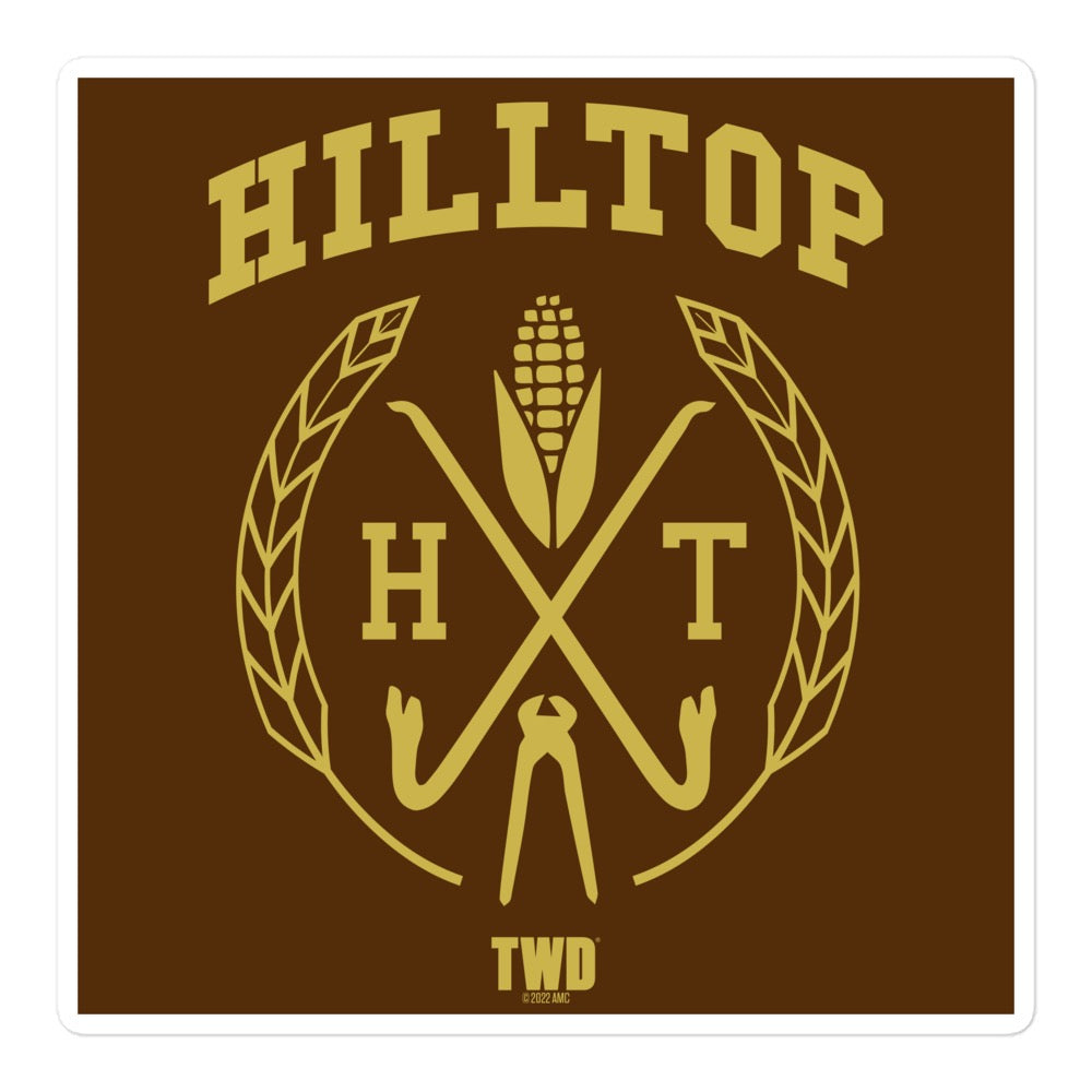 The Walking Dead Hilltop Collegiate Die Cut Sticker-0