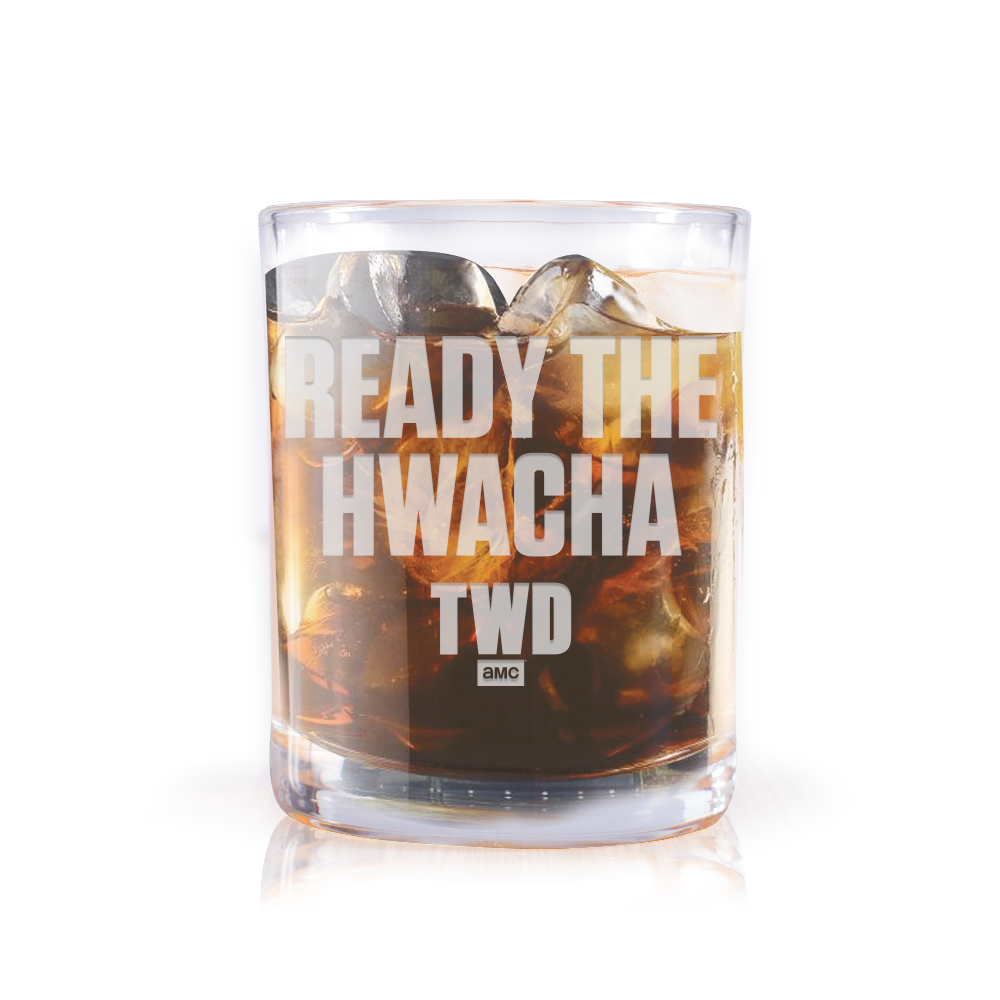 The Walking Dead Ready the Hwacha Laser Engraved Rocks Glass-0