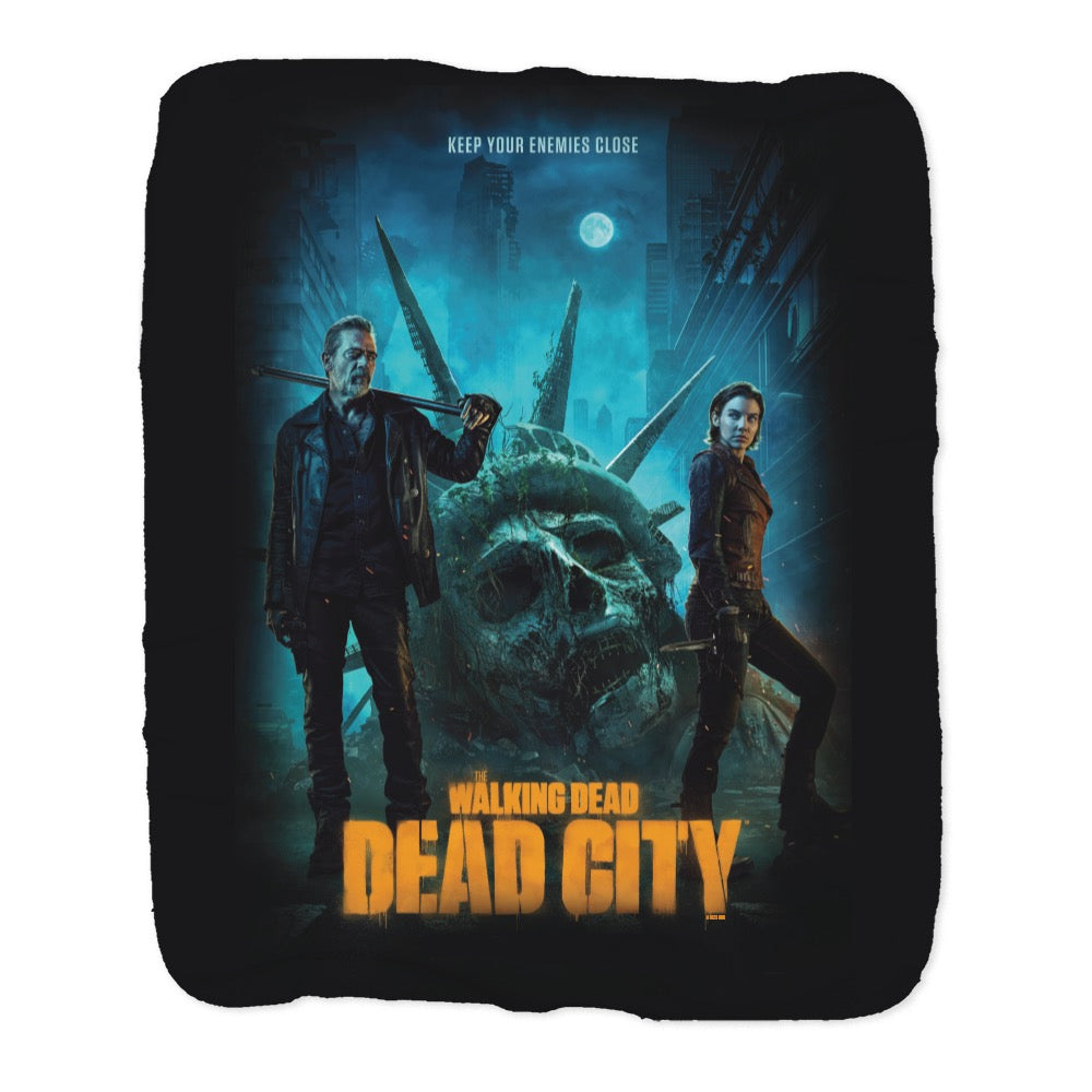 Dead City Key Art Sherpa Blanket-0