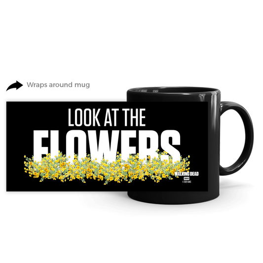 The Walking Dead Look At The Flowers Black Mug-1