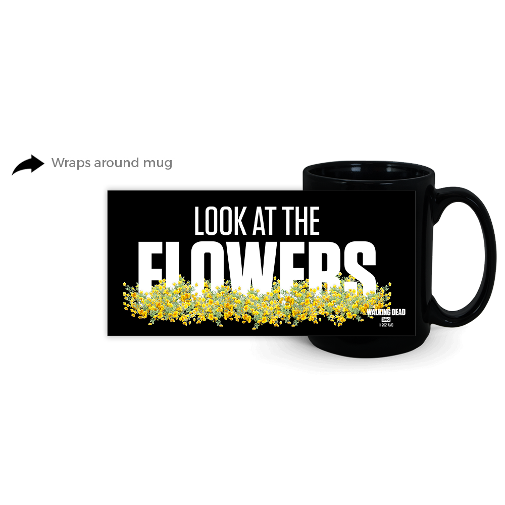 The Walking Dead Look At The Flowers Black Mug-0