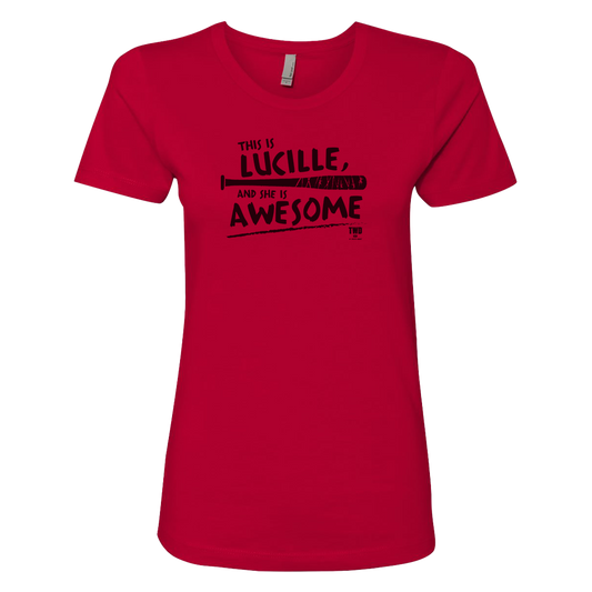 The Walking Dead Lucille Is Awesome Women's Short Sleeve T-Shirt-0