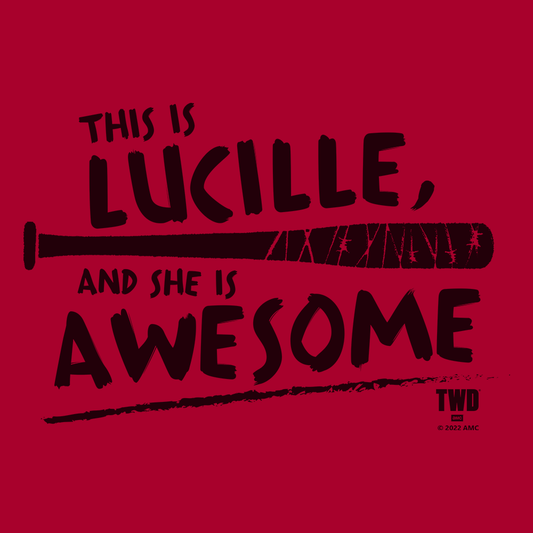 The Walking Dead Lucille Is Awesome Women's Short Sleeve T-Shirt-1