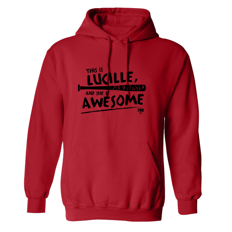 The Walking Dead Lucille Is Awesome Fleece Hooded Sweatshirt – The ...