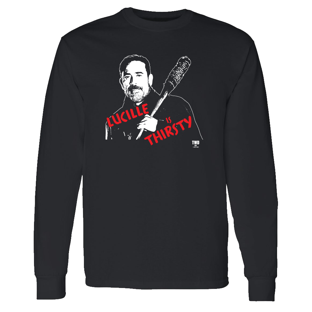 The Walking Dead Lucille Is Thirsty Adult Long Sleeve T-Shirt
