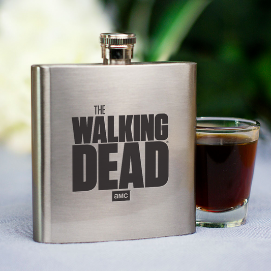 The Walking Dead Logo Stainless Steel Flask-0
