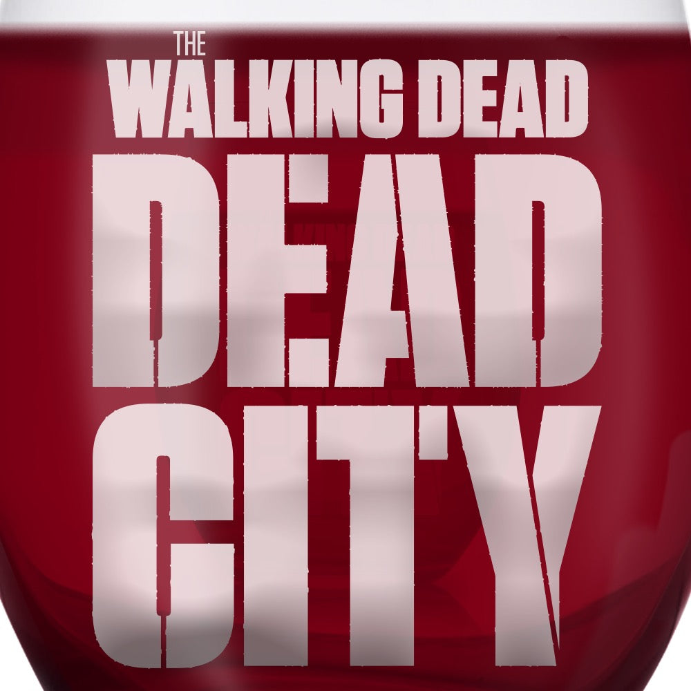 Dead City Logo Wine Glass-1