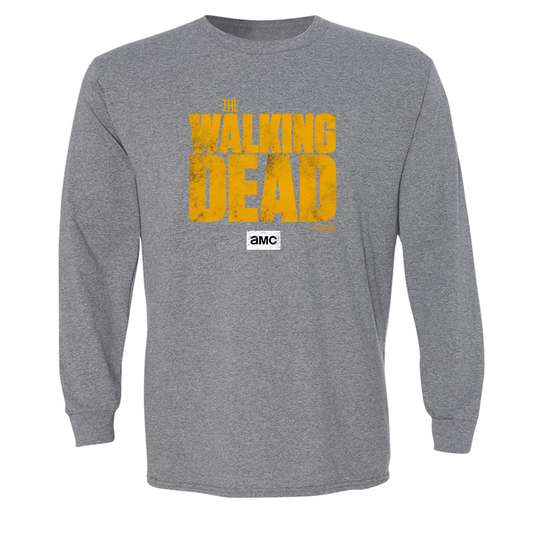The Walking Dead Logo Adult Long Sleeve T-Shirt-3