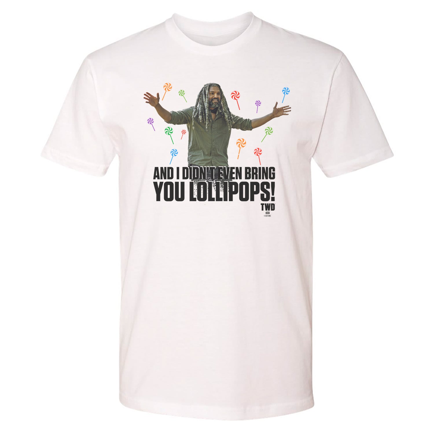The Walking Dead Ezekiel Lollipops Adult Short Sleeve T-Shirt-0