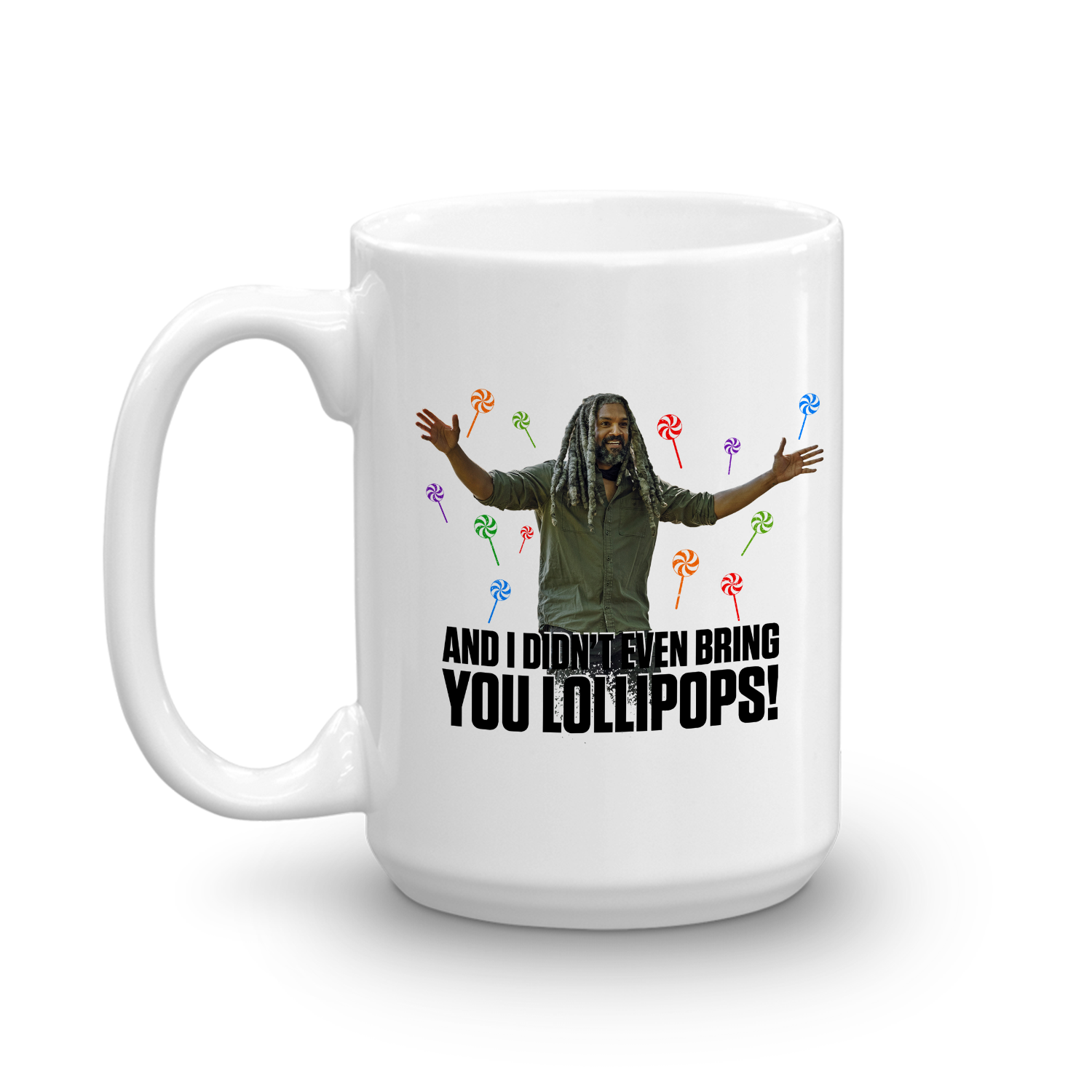The Walking Dead Ezekiel Lollipops White Mug-2